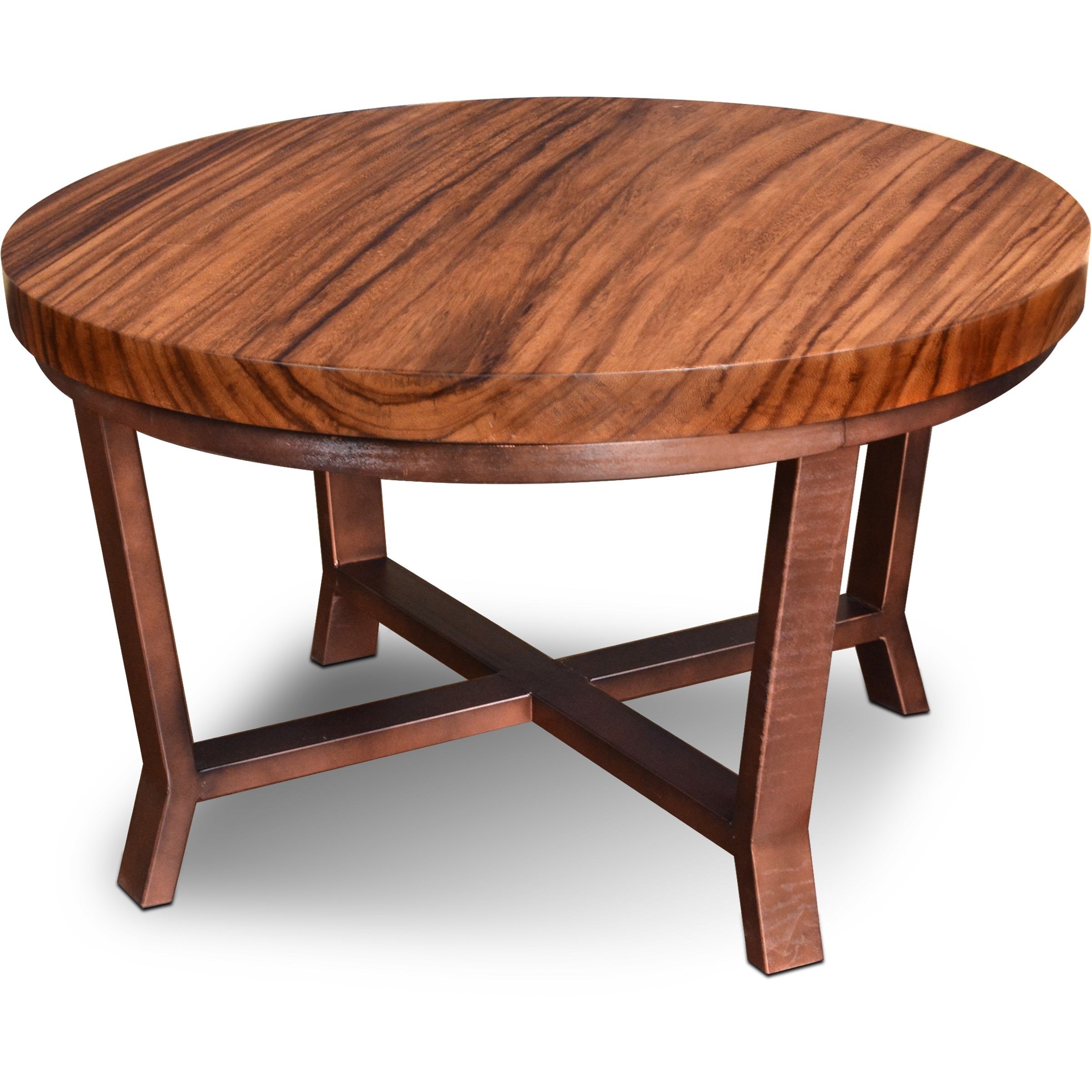 Horizon Home Amazon H1012200 Round Cocktail Table with Solid Wood Top Home Furnishings Direct